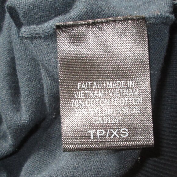 Men's Simons Le 31 Navy Blue Cotton Blend V-neck Sweater Size XS - Picture 4 of 4